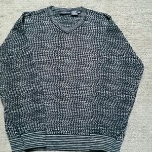 Jhane Barnes v-neck sweater wool blend